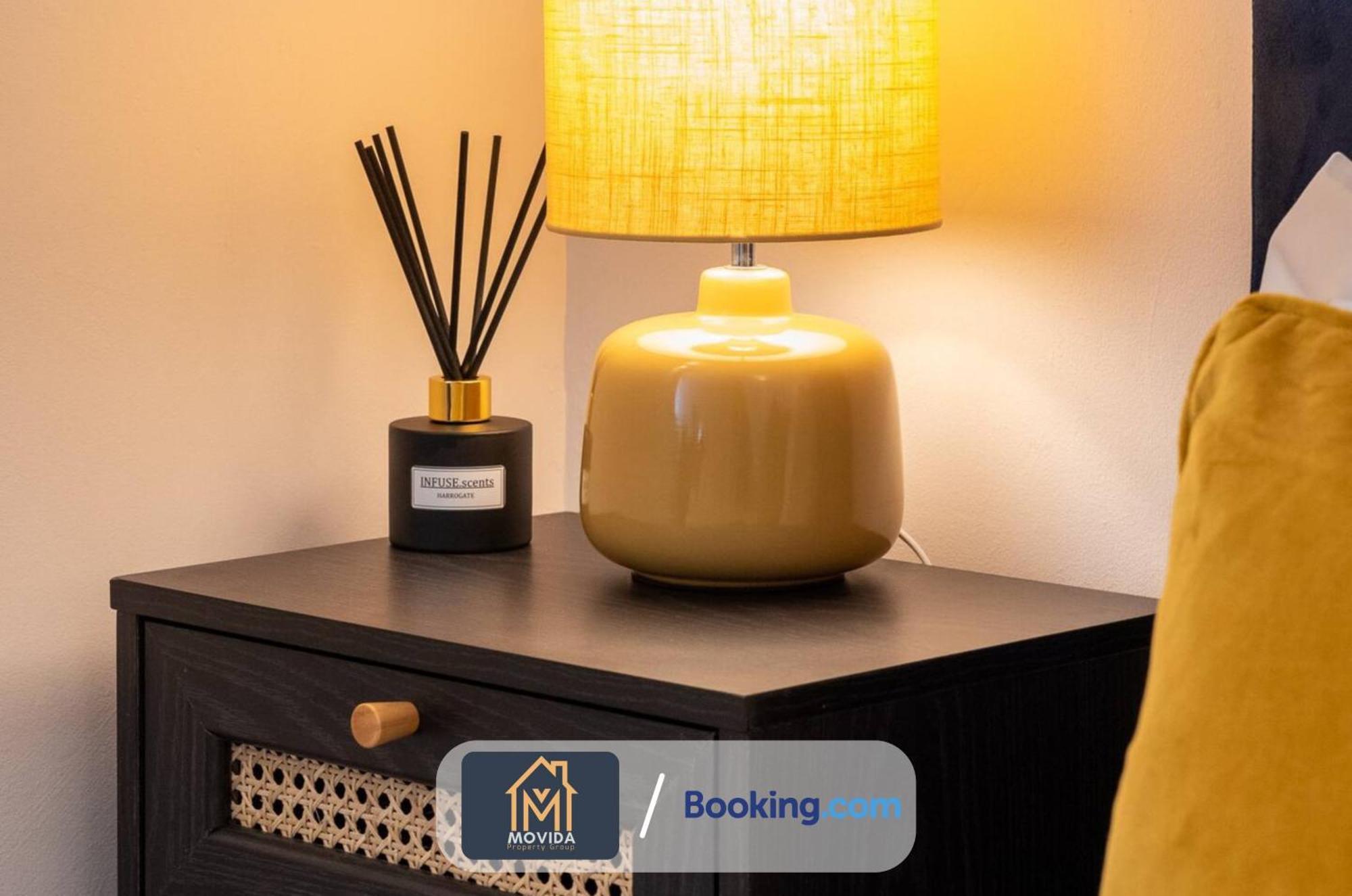 Stylish Two Bed Town Centre Apartment By Movida Property Group Short Lets & Serviced Accommodation With Parking Харрогейт Экстерьер фото