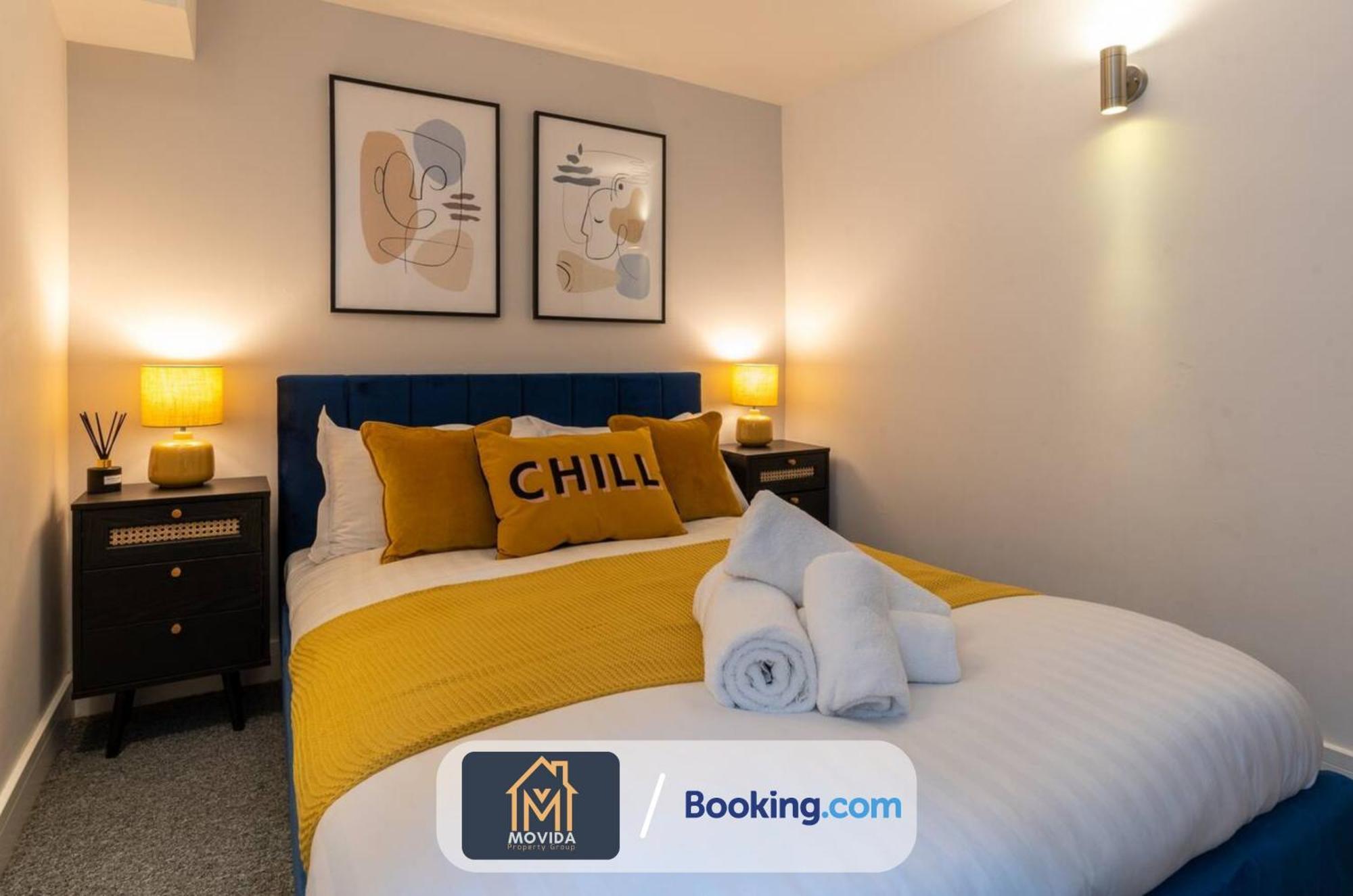 Stylish Two Bed Town Centre Apartment By Movida Property Group Short Lets & Serviced Accommodation With Parking Харрогейт Экстерьер фото